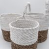 Seagrass Basket Set - Natural White